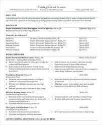 Nursing Student Resume Example 11 Free Word Pdf Documents Download Free Premium Templates