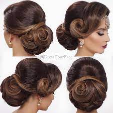 Learn How To Create My Signature Indian Bridal Updo Online Class Video Now Avai Avai Bridal Class Cr Hair Styles Long Hair Wedding Styles Bridal Hair