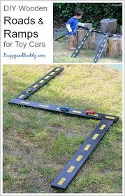 Courtesy of 100 things 2 do. Diy Wooden Roads And Ramps For Toy Cars Kids Outdoor Play Outdoor Play Spaces Backyard Play