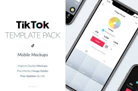 Tiktok Mobile Mockups Pack In 2020 Social Media Mockup Social Media Template Mobile Mockup