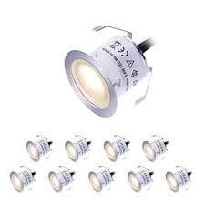 Cimkiz Led Deck Lights Kit 12v Low Voltage Waterproof Ip67 Warm White Recessed Deck Lighting In Ground Light For Stair Step Garden P