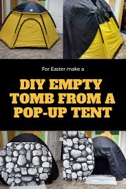 How to setup and fold a port a pottie pop up tent fishing bathing toilet tent. Kidfrugal Diy Empty Tomb