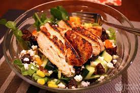Try this rocket salad with tomatoes, sweetcorn and radishes with a simple homemade mustard dressing. Bandara Salad Restaurant Recipes Healthy Recipes Food Recipes