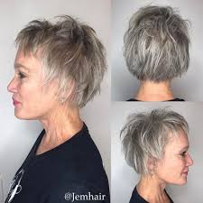 Short gray fine haircut for older women. 34 Flattering Short Haircuts For Older Women In 2020