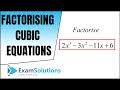 To solve a cubic equation, start by determining if your equation has a constant. How To Factorise A Cubic Equation Method 1 Examsolutions Youtube