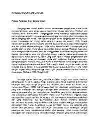 Terjadi selisih perhitungan fisik hingga lebih dari rp. Doc Penganggaran Modal Fadel Ramadhia Academia Edu