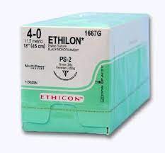 Ethicon 1667g Sutures Nylon Ethilon Blk 4 0 19mm 3 8 R C Ps 2 45cm Ark Health Pty Ltd