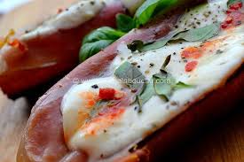 Toasts Au Jambon D Italie Mozzarella Basilic L Eau A La Bouche Mozzarella Basilic Cuisine