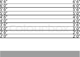 Police Height Chart Stock Vector Colourbox