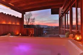 Whirlpool Mit Panorama Im Chalet Woidhausl Hutte Im Wald Whirlpool Wald