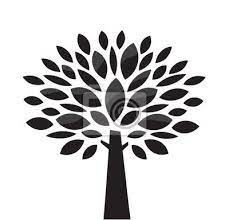 Disegni su misura e siamo in grado di offrire la relativa. Vettore Albero Stilizzato In Bianco E Nero Fotomurale Quadro Tree Illustration Vector Trees Tree Art
