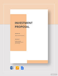 Small Business Investment Proposal Template Word Google Docs Apple Pages Business Proposal Template Business Investment Business Proposal