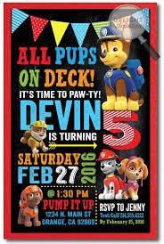 Paw Patrol Birthday Ideas For 3 Year Old Boy Chase Paw Patrol Birthday Invitations Paw Patrol Birthday Invitations Paw Patrol Invitations Paw Patrol Party Invitations