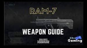 قاطرة شاشة الملاذ الآمن call of duty: Ram 7 Weapon Information Modern Warfare Zbor Gaming