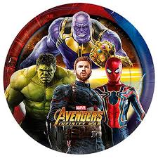 With robert downey jr., chris hemsworth, mark ruffalo, chris evans. Festa Os Vingadores Prato Descartavel Os Vingadores 3 08 Unidades Magazine 25 De Marco