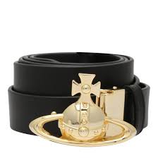 Wide black & gold stretch belt with metal buckle in three different options, or hook and eye trim. Vivienne Westwood Womens Black Gold Orb Buckle Leather Belt Hurleys