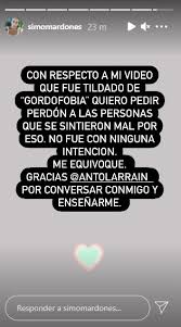 Simone mardones partió en televisión en programas como cqc de mega y el último pasajero de. Simone Mardones Responds After Criticism For A Video Labeled As Fat Phobic I Was Wrong California18