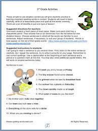 The student writes the correct 3rd Grade Activities For Language Success
