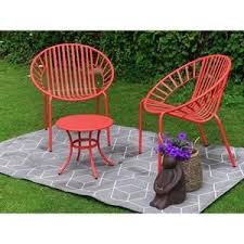 Salon De Jardin En Metal 2 Personnes Opoa Corail Salon De Jardin Table Basse Metal Mobilier Jardin
