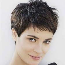 She went for a platinum long pixie spiked with a little beige blonde meant to bring out and mirror the color of her skin. Forget All Your Fine Hair Issues With These 50 Short Haircuts Hair Motive