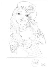 Coloring for girls is a really nice bonding practice that helps to solidify friendships and provides a calm space after school, before and after doing. Pin Up Girl Coloring Pages Novocom Top