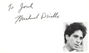 Michael Dinelli Signed Auto 3x5 Index Card Cash Deal