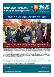 Maynooth University School Of Business Undergraduate Brochure By Maynooth University Issuu