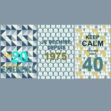 3 Affiches Pour Feter Un Anniversaire De 40 Ans Idee Cadeau Original Et Personnalise Cadeau Anniversaire 30th Birthday Parties Birthday Party Holiday Crafts