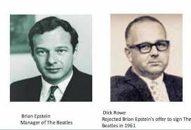 Meet Dick Rowe, the Decca Records A&R man in 1962 who rejected a demo tape of 15 songs by a then unknown group called the Beatles. He told manager Brian Epstein that