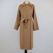 Manuela Belted Camel Hair Coat 36 IT Camel good