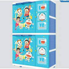 Angola lemari plastik c04 laci/drawer cabinet susun penyimpanan eropa: Lemari Plastik Karakter 3pintu Premium Shopee Indonesia