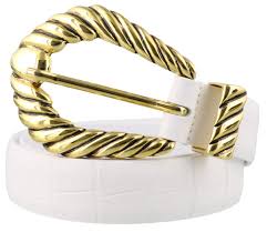 Alberta Ferretti Alberta Ferretti Leather Belt White