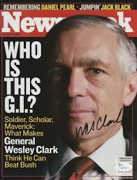 Wesley Clark Signed Newsweek Magazine w/ JSA COA #V97751 Wes General