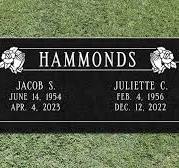 Double Flat Headstone & Flat Grave Marker Prices — Brown ...