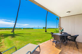 Pono Kai Resort C101 Oceanfront Ground Floor End Unit With Ac Garden Island Properties Kauai Vacation Rentals