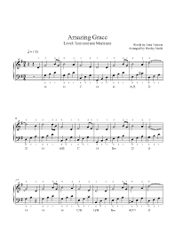 You can share this sheet on your twitter or facebook account to let your friends know too! Amazing Grace By Traditional Piano Sheet Music Intermediate Level
