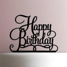 37 birthday printables cakes and a giveaway yellow bliss road. Cake Topper Happy Birthday 3d Models Stlfinder