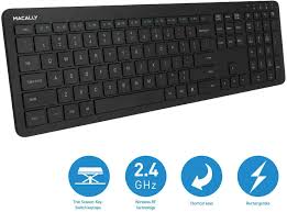 Try these tips to pinpoint and fix the issue before you think of replacing the entire keyboard. Macally 2 4g Wireless Keyboard Ultra Slim Full Size Keyboard With Numeric Keypad