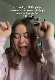 Brooklyn McKnight Baby Name Announcement Excitement