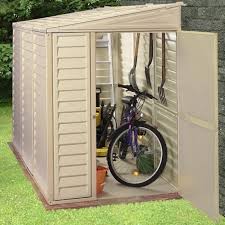 Sidemate 4 Ft W X 8 Ft D Plastic Lean To Storage Shed Shed Storage Vinyl Sheds Outdoor Storage Sheds