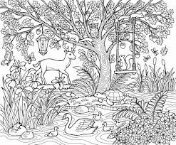 Coloring is a fun way to develop your creativity, your concentration and motor skills while forgetting daily stress. Nature Coloring Pages Printable Sheets To Print For Adults Trees Butterfly Most Beautiful People Golfrealestateonline