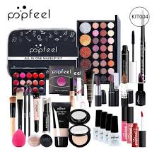Natural makeup gets an upgrade. Fashion New Make Up Sets Cosmetics Kit Eyeshadow Lipstick Eyebrow Pencil Lip Gloss Foundation Makeup Brush Powder Puff With Makeup Bag Wish