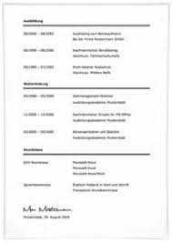 Lebenslauf Muster Fur Bewerbung Industriekauffrau