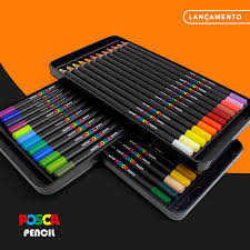 Caixa De Lápis De Cor 36 Cores Preço Posca Pencil Tutoriais De Desenho A Lapis Canetas Coisas De Papelaria