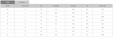 my size charts elie tahari size chart