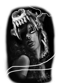 Black And Grey Realism Tattoo Design Trash Realism Tattoo Design Sinners Tattoo Preto E Cinza Preto E Branco Tatuagem Realista