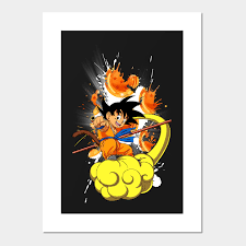 Not being as driven to fight as goku and vegeta are, gohan holds back when he goes up against cell. Young Goku Dragon Ball Z Posters And Art Prints Teepublic