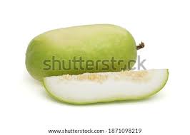 Winter melon is a big gourd with thick, silvery green skin that cooks quickly when peeled and sliced. Shutterstock Puzzlepix