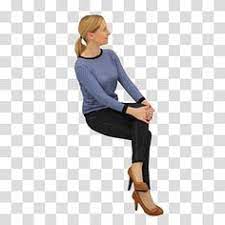 Woman Sitting With Her Hands On Her Knee Sitting Woman Chair Standing Sitting Man Transparent Background Png Clipart People Png People Sitting Png Women