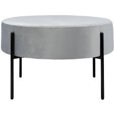 This large ottoman is going to also work well as an extra seat, a coffee table, or a decoration stand. Lisbon Round Cocktail Ottoman Grey Black Safavieh Target